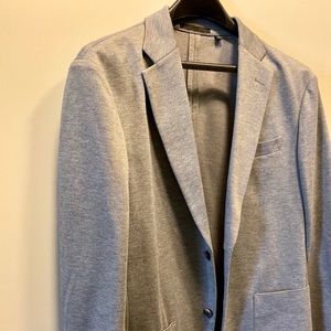 Uniqlo grey slim fit comfort blazer in M